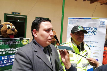 Ayer, en la conferencia de prensa.