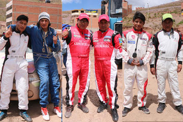 Los campeones departamentales tras la carrera.