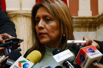 La titular del Ministerio de Comunicación, Gisela López.