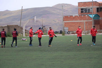 El equipo en el cierre de sus entrenamientos.