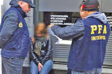La División Investigación Federal de Fugitivos y Extradiciones de la Policía Federal Argentina dio con la mujer.