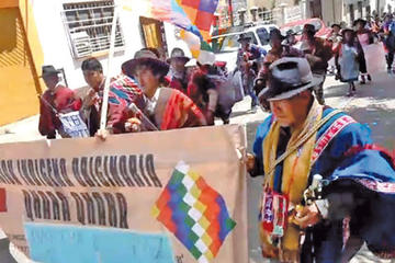La marcha indígena ya está en territorio potosino