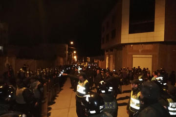 La Policía evitó el enfrentamiento entre los dos grupos el pasado viernes 22 del presente.