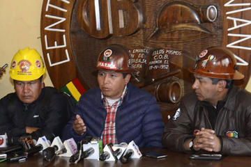 El secretario ejecutivo de la Central Obrera Boliviana (COB), Juan Carlos Huarachi.