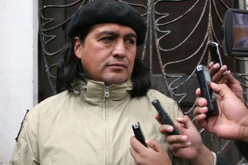 Sergio Leaño en declaraciones a la prensa.