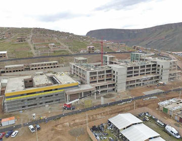 Obras del hospital de tercer nivel tienen avance superior al 30 %