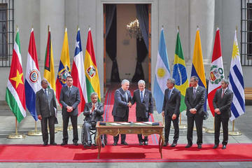 Ocho países de Sudamerica se integran por medio del Prosur  