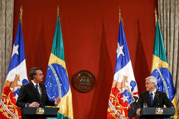 Piñera y Bolsonaro pactan para  impulsar la relación Chile-Brasil