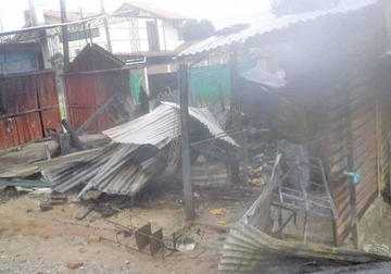 Una familia pierde todo lo que tenía en un incendio