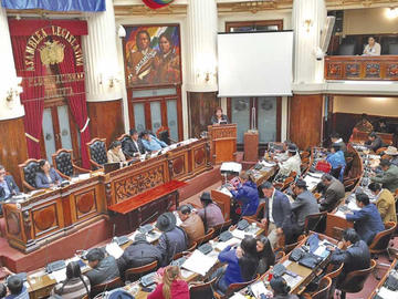 Asamblea le otorgó el voto de confianza al  canciller Diego Pary tras la interpelación.
