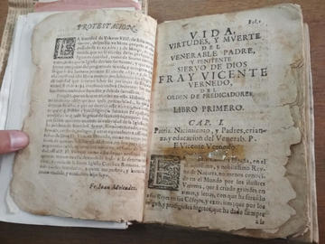 La biografía de fray Vicente Bernedo es una rarísima pieza bibliográfica.