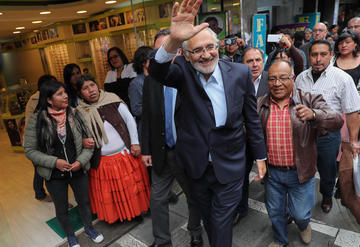 El candidato de Comunidad Ciudadana, Carlos Mesa.