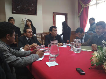 De izq. a der: David Ramos, José A. Revilla, Víctor Borda, Gonzalo Alcón y Huber Huayta.