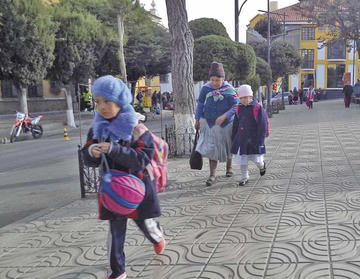 Recomiendan el uso de ropa abrigada.