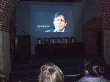 La proyección del documental.