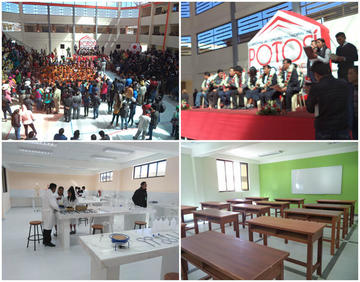 La infraescturura entregada para la escuela Divino Maestro cuesta cerca de Bs. 10 millones.