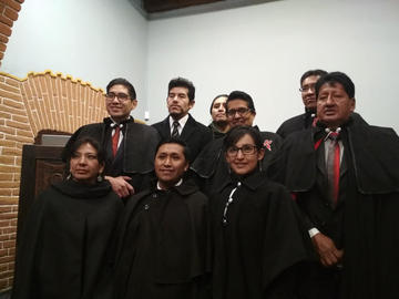 La foto con los socios.