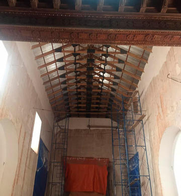 Colocan cubierta de San Agustín