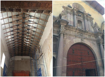 Las obras se iniciaron a raíz del desplome del techo.
