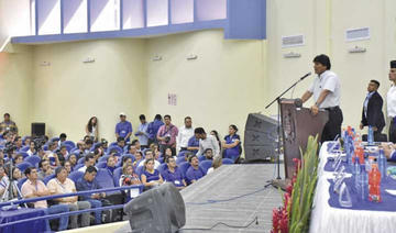 El presidente Evo Morales en la IX Cumbre de Seguridad Ciudadana en la ciudad de Trinidad.
