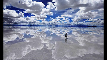 "Este paisaje surrealista en lo que era un lago, es el sueño de todo fotógrafo".