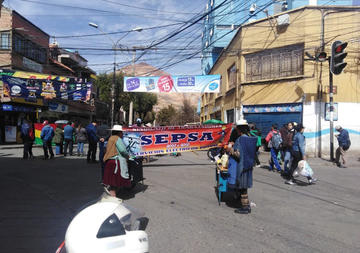 El bloqueo de calles fue acatado por organizaciones afiliadas a Comcipo.