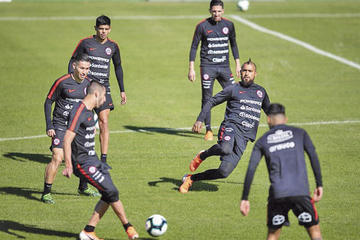 El campeón de América entrena en escena