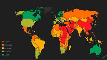 Sitúan a Bolivia entre países con libertades “obstruidas”