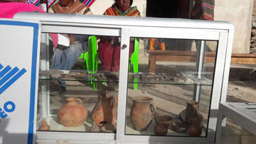 La alfarería encontrada junto a los restos humanos.