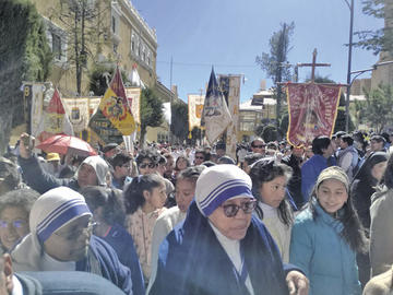 Los fieles participaron de las actividades.