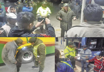 El operativo se realizó en la terminal.