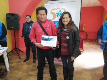 Los participantes recibieron certificados tras las tres jornadas de charlas.