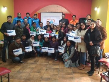 Los participantes recibieron certificados tras las tres jornadas de charlas.