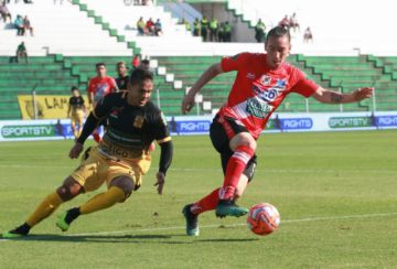 El partido disputado en Santa Cruz.
