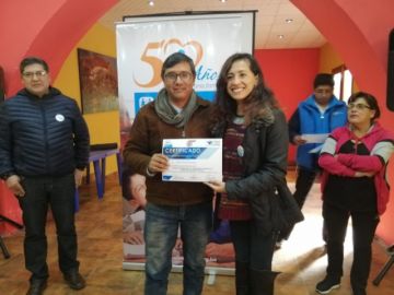 Los participantes recibieron certificados tras las tres jornadas de charlas.
