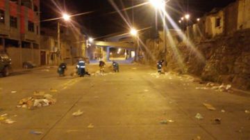 La limpieza comenzó en las madrugada y se prolongó a lo largo del día.