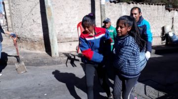 La limpieza comenzó en las madrugada y se prolongó a lo largo del día.