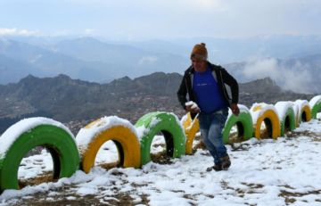 El manto blanco cubre El Alto.