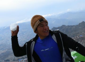 El manto blanco cubre El Alto.