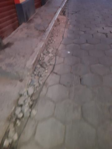 Así está este sector de la avenida Serrudo.