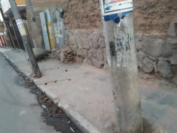 Así está este sector de la avenida Serrudo.