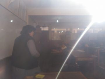 En la Unidad Educativa Daniel Campos pasan clases con normalidad.