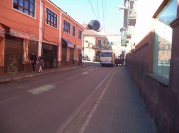 Calle Oruro, altura Mercado Central.