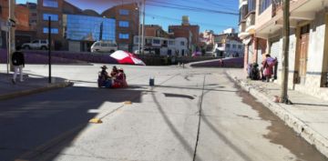 Bloqueo en calle América.