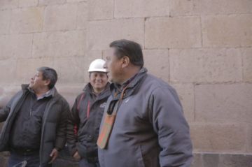 El acto formal de inicio de obras.
