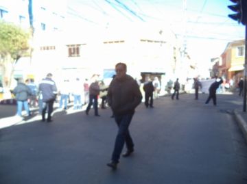 Las calles Camacho y Bolívar están cortadas.