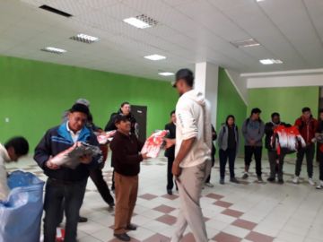 Recibieron los deportivos.