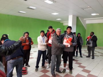 Recibieron los deportivos.
