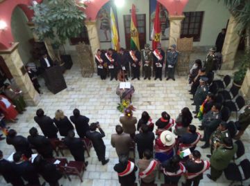 La celebración interreligiosa se desarrolló en la Gobernación.