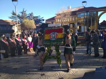 Depósito de ofrendas florales.